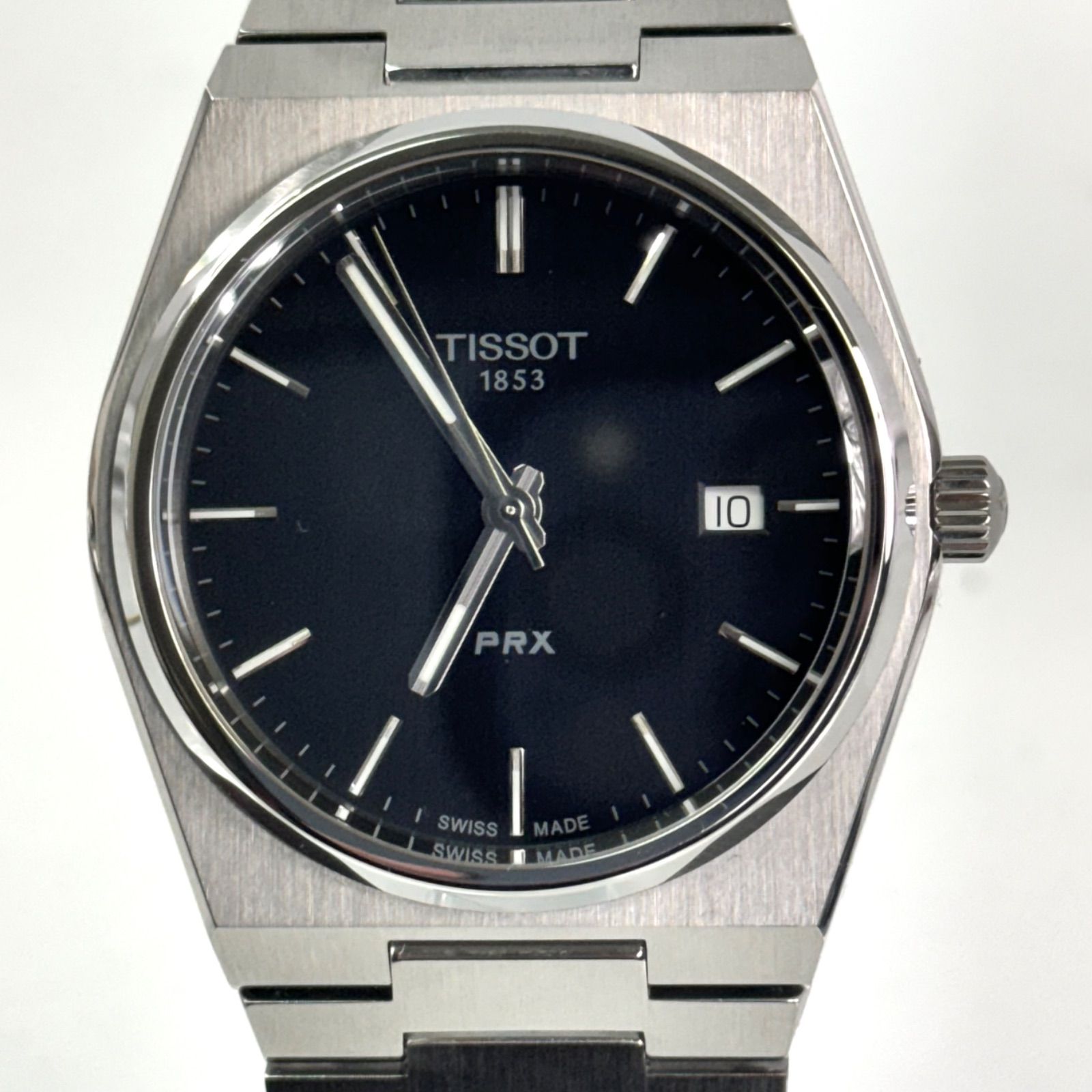 美品】ティソ TISSOT T-クラシック PRX T137410A クォーツ 黒 デイト表示 - メルカリ