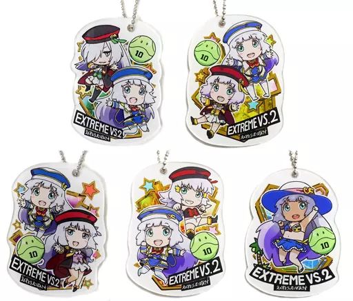 EXVSグッズ詰め合わせ（アクスタ・バナパス）⭐︎おまけ付き 中古】キャラカード 全5種セット キャラクターアクリルバナパスポート