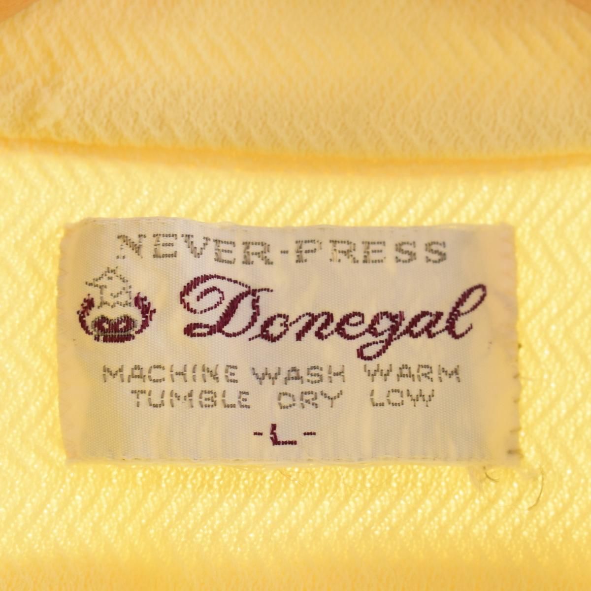 古着 70年代 Donegal 半袖 ボックスシャツ メンズL ヴィンテージ