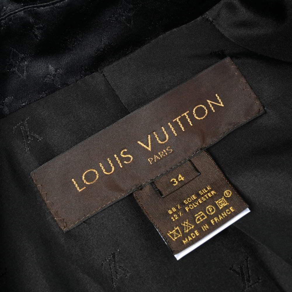 LOUIS VUITTON ベルト付き モノグラム シルク コート - メルカリ