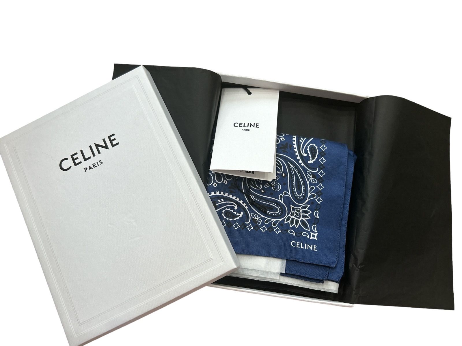 CELINE ツイリー バンドー スカーフ トリオンフ モノグラム CELINE ツイリー バンドー スカーフ トリオンフ モノグラム