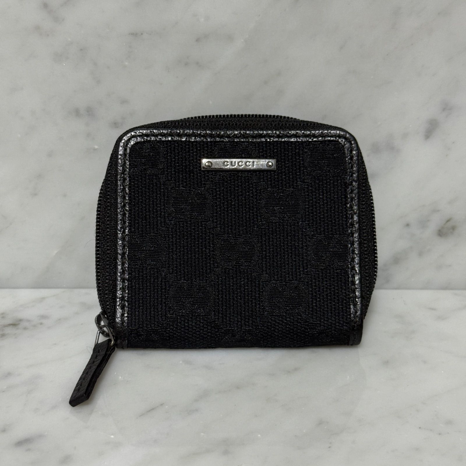 美品 GUCCI グッチ コインケース 小銭入れ ブラック 黒 キャンバス GG 