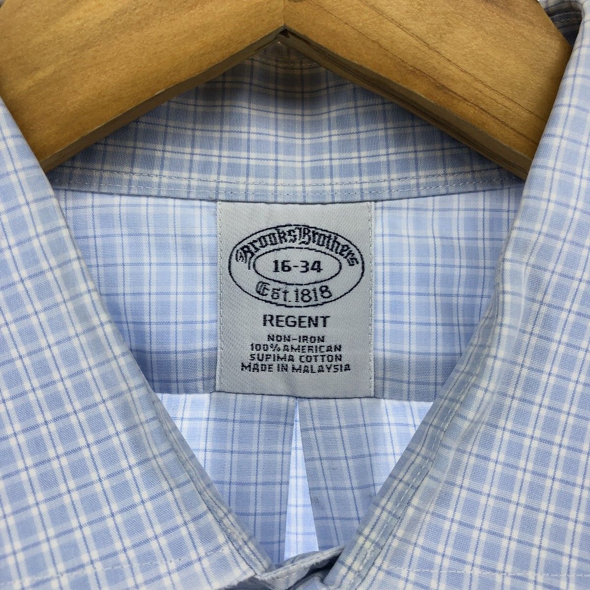 古着 ブルックスブラザーズ Brooks Brothers Est.1818 ワイドカラー 長袖 コットンチェックシャツ メンズL相当 /eaa566045 古着 ブルックスブラザーズ Brooks Brothers Est.1818 ワイド