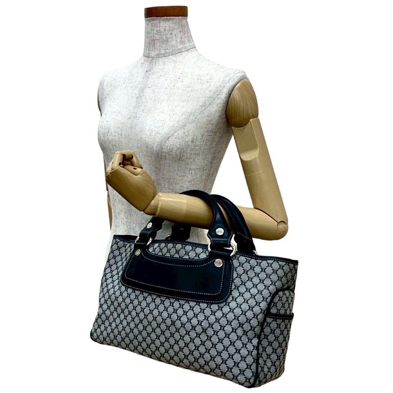 美品✨セリーヌ　CELINE ハンドバッグ　レザー　ブギー　トリオンフ CELINE セリーヌ ハンドバッグ ブギーバッグ レザー ボルドー