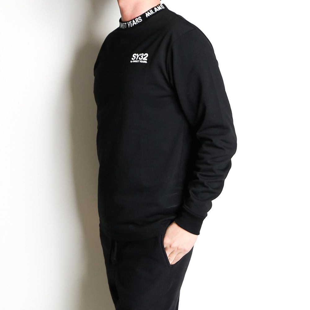 メンズ SY32 ブラック ロングスリーブ Tシャツ 胸ポケット XXL 2XL