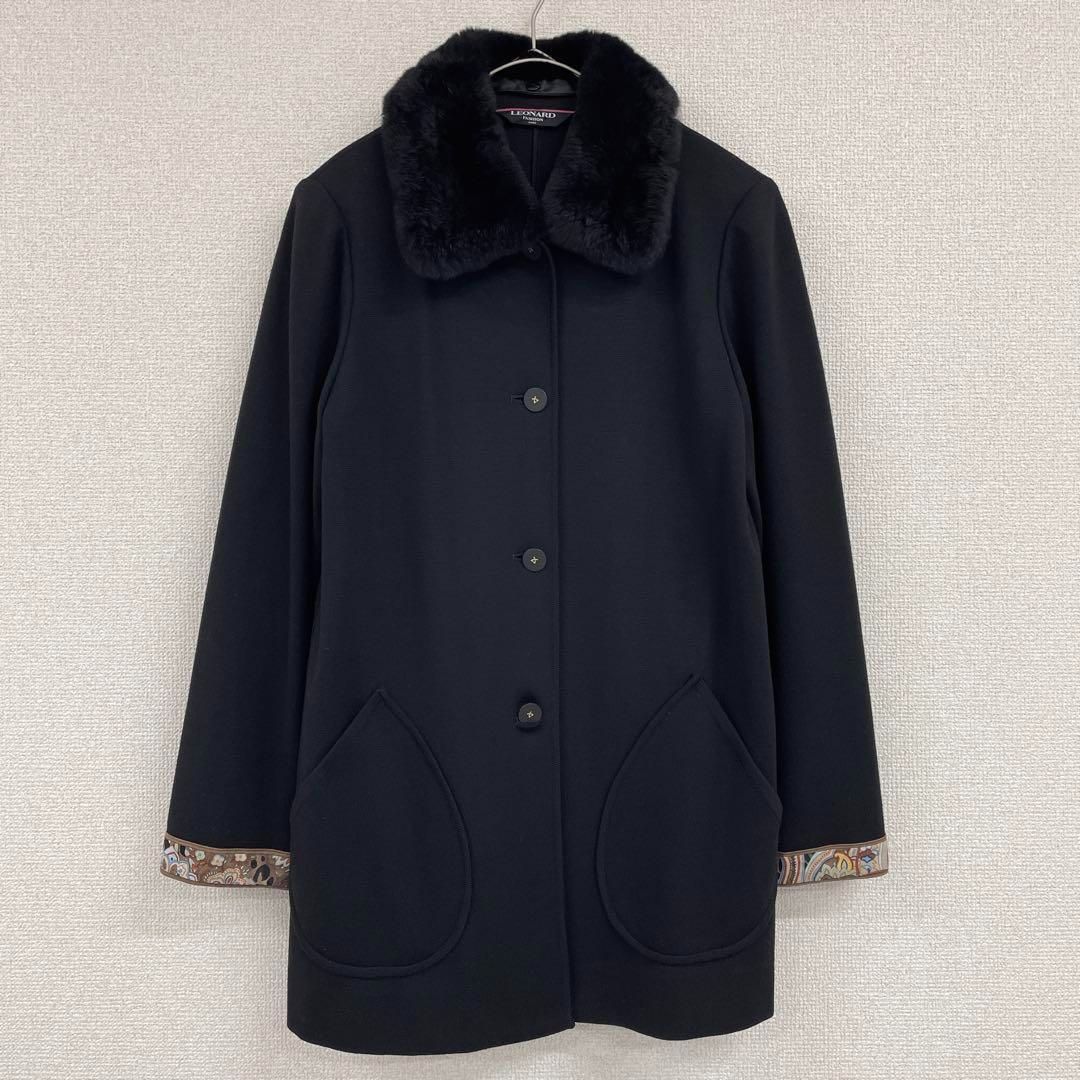 レオナール コート カシミア 中古・古着通販】LEONARD (レオナール