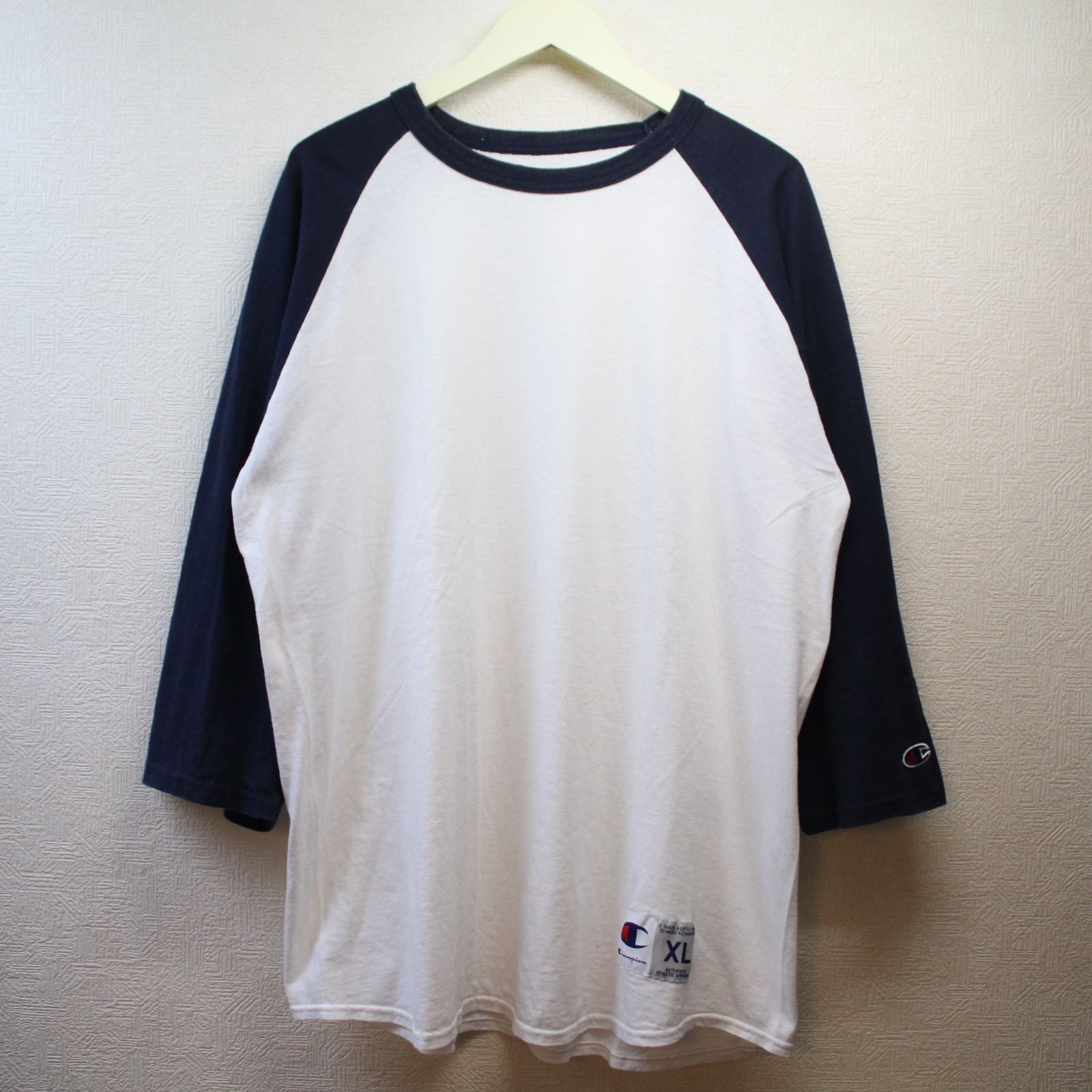 Champion チャンピオン ラグラン 7分丈 Tシャツ 古着 アメカジ - メルカリ