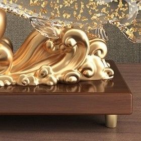 アロワナ 彫刻 金色 アンティーク 置物 インテリア　オブジェ 風水 アロワナ 彫刻 金色 アンティーク 置物 インテリア オブジェ 風水