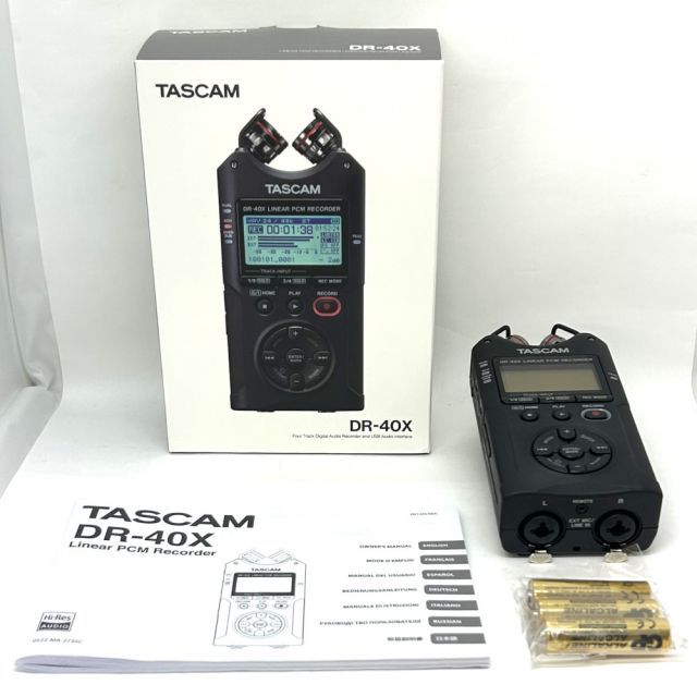アウトレット品 TASCAM タスカム DR-40X 4トラック デジタル オーディオ レコーダー | USB オーディオ インターフェース 送料無料