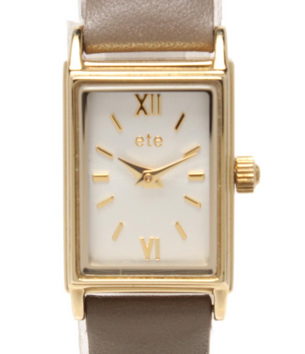 エテ 腕時計美品 - レディース シルバー 美品 エテ シルバー文字盤 QZ