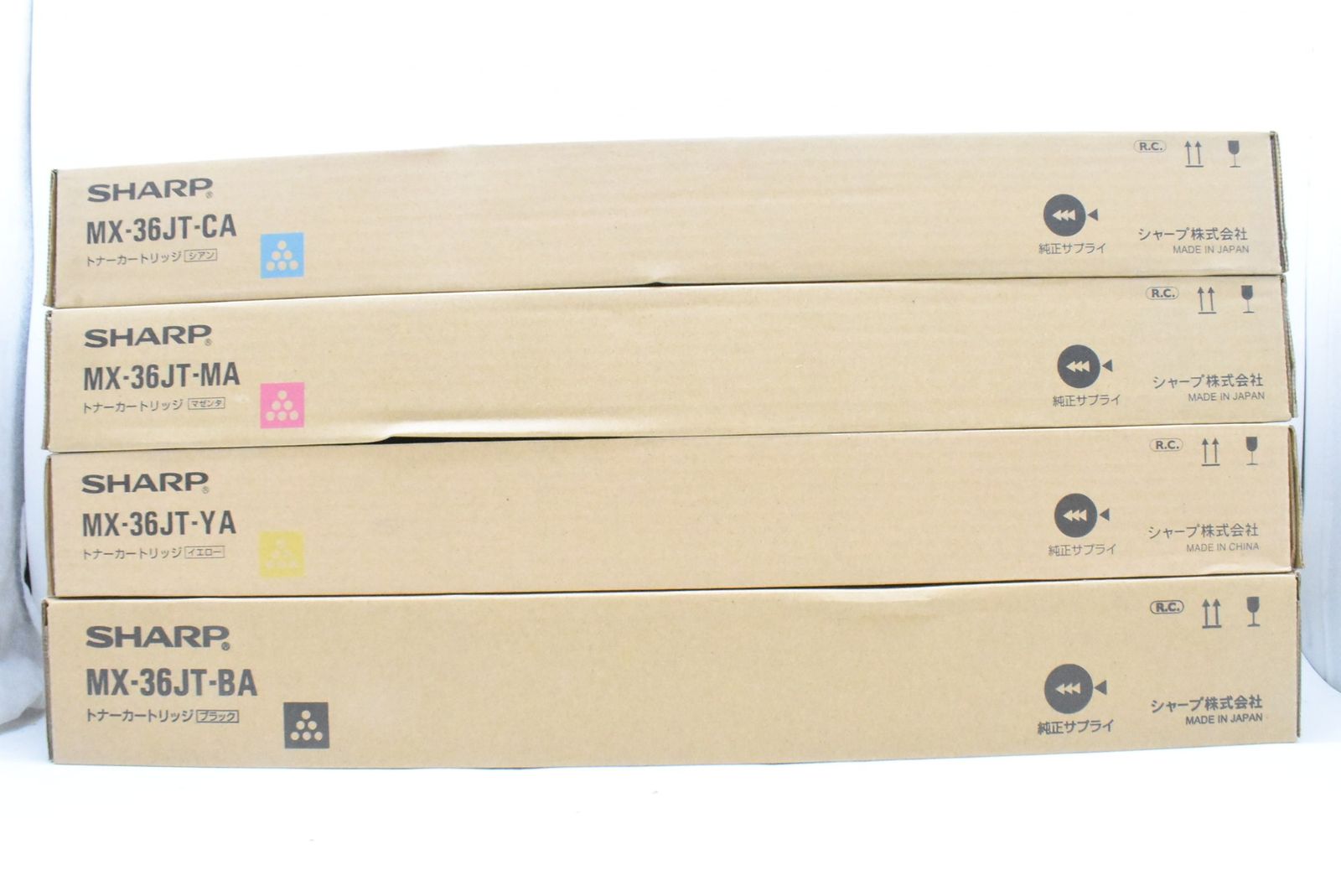 シャープ 純正 トナー MX-36JT-BA CA MA YA 4色12本 シアン マゼンタ イエロー ブラック SHARP IT9HLL0REEVK-D-N07-byebye CHRISTIANNAURATH_COM_BR