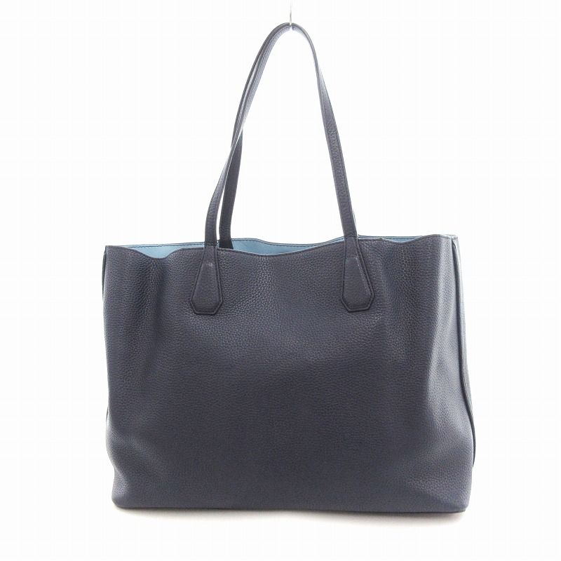 【数々のアワードを受賞】 BURCH TORY トリーバーチ ロビンソン 紺 レザー トートバッグ バッグ