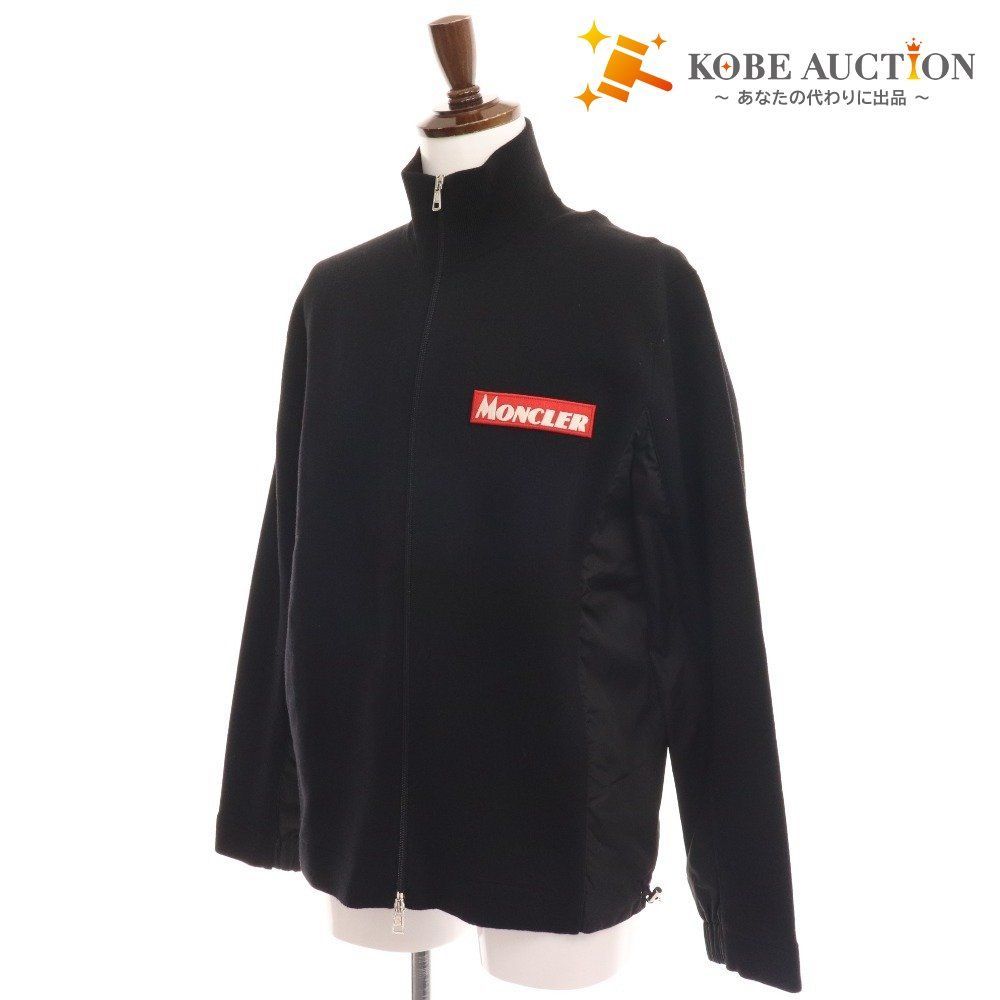 モンクレール MAGRIONE TRICOT パーカー ジャケット ジップアップ アウター メンズ XL ブラック タグ付き 未使用