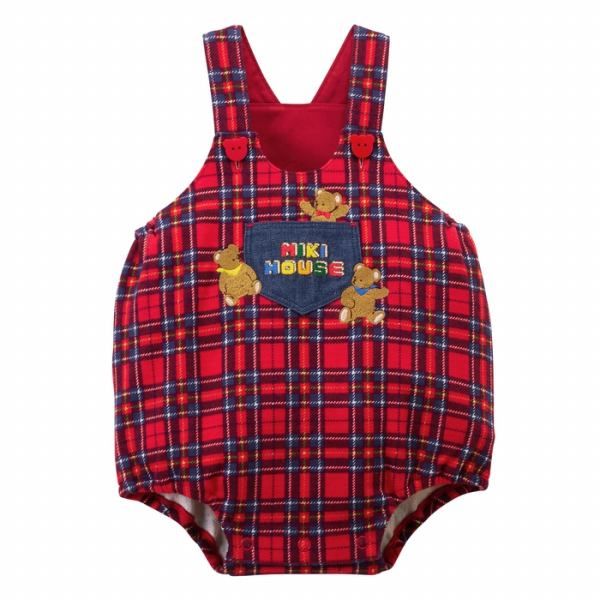 ミキハウス正規販売店|ミキハウス mikihouse ミキハウスベア ロンパース M 80-90cm 赤 02