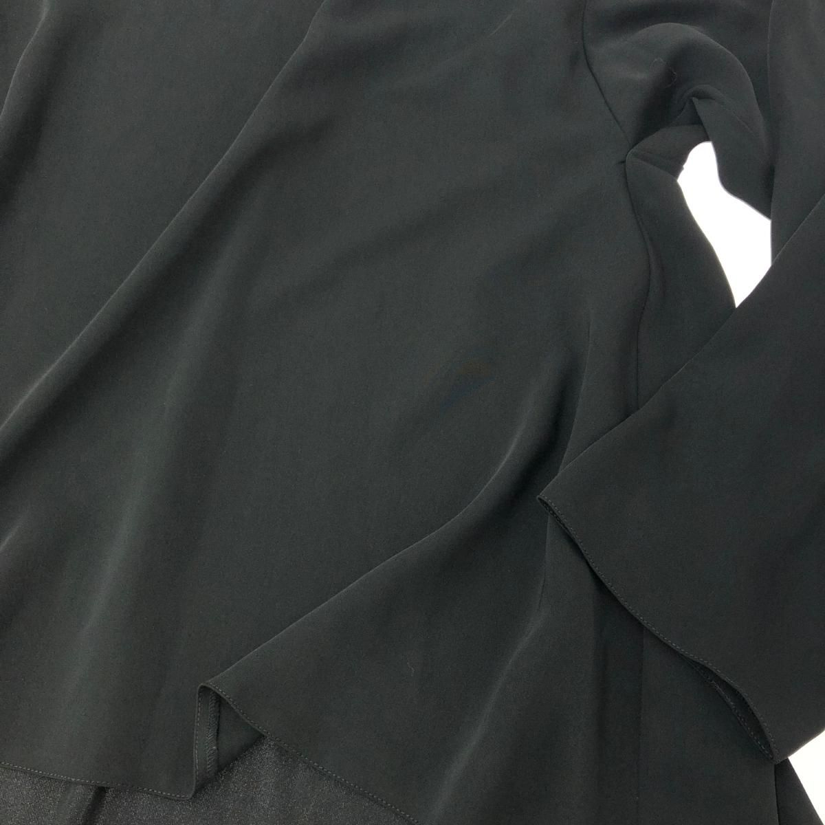 mm6 Martin Margiela エムエムシックス マルタンマルジェラ 長袖 ブラウス 大きいサイズ:44  ブラック  レディース 　241007001462 mm6 Martin Margiela エムエムシックス マルタンマルジェラ 長袖