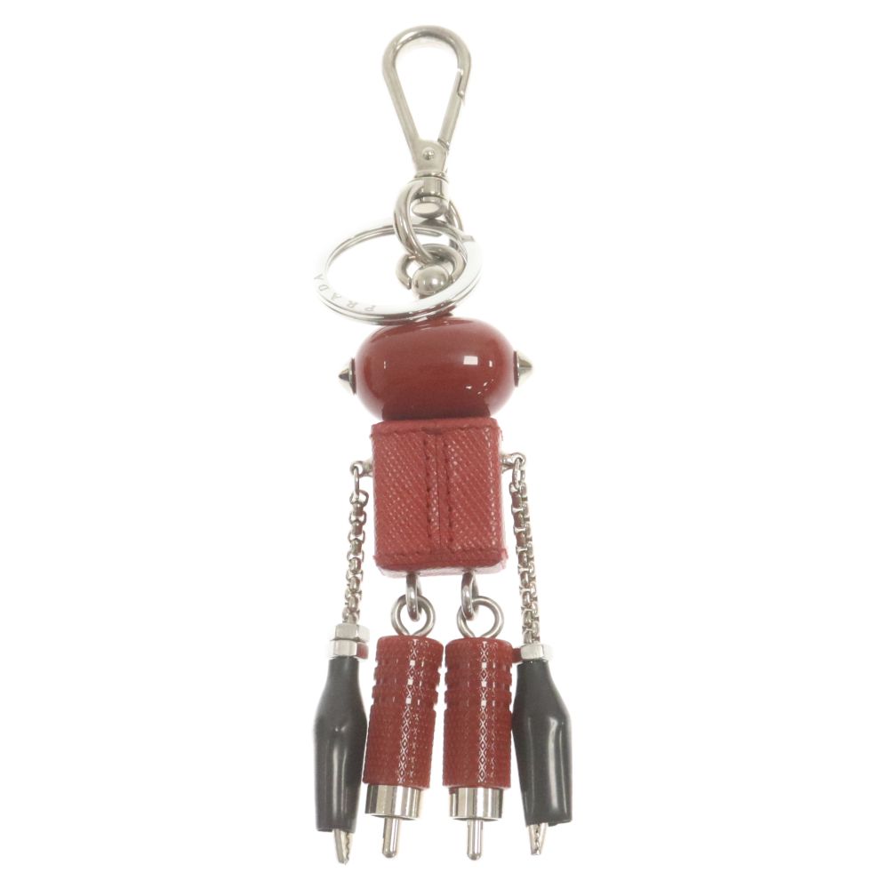 ◆PRADA◆ トライアングルロゴ ソフトロボット キーリング 楽天市場】PRADA プラダ キーホルダーエナメルメタル