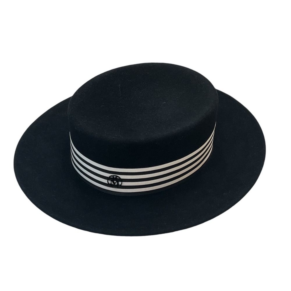 美品 Maison Michel メゾンミッシェル カンカン帽 ハット S 美品 Maison Michel メゾンミッシェル カンカン帽 ハット S