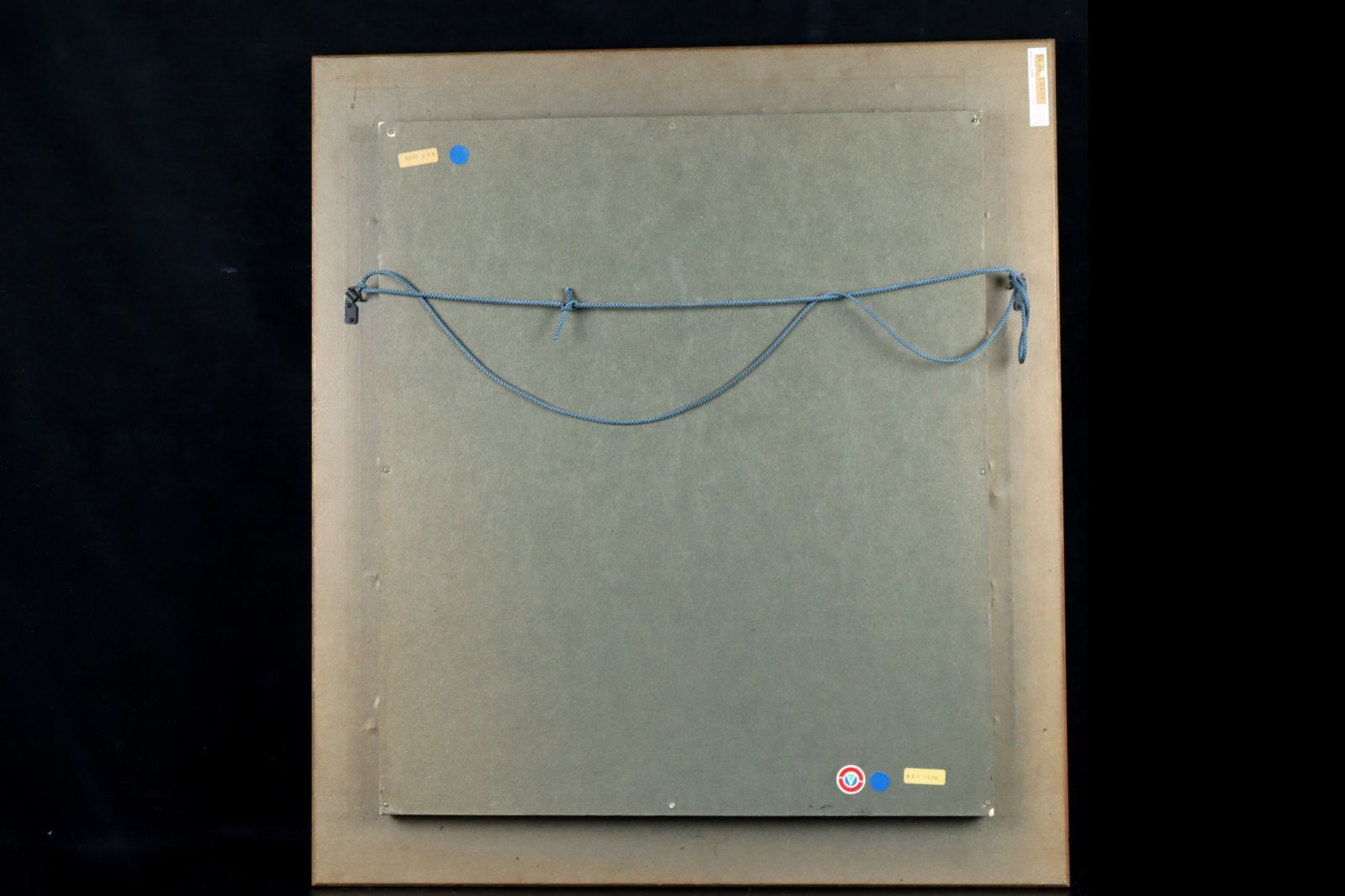 ▽ 大崎安夫 「山のかなたに」 肉筆油彩10号 1988年 タトウ箱 藤井勉