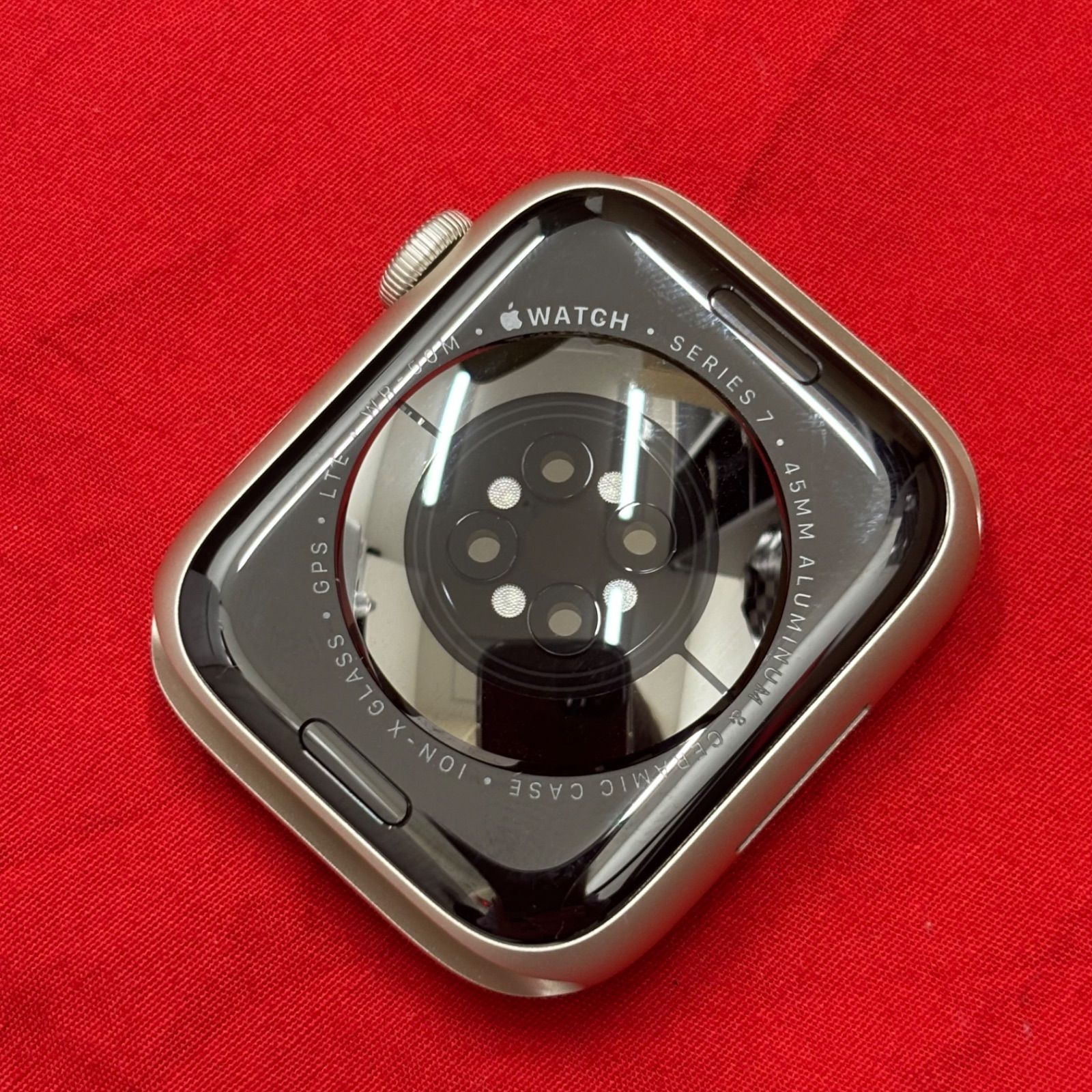 新品 Apple Watch7 本体 GPS+Cellular 45mm スターライトアルミニウムケース スターライトスポーツバンド Apple Watch 0 Edition 新品Apple Cellularモデル
