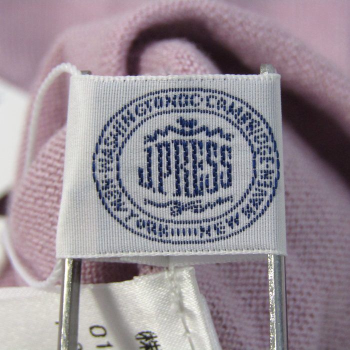ジェイプレス レイヤード風ニット トップス Vネック ブラウス 未使用品 レディース Mサイズ グレー×紫 J.PRESS ジェイプレス レイヤード風ニット トップス Vネック ブラウス 未