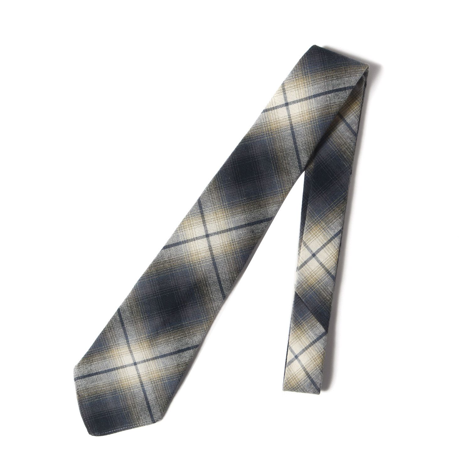 新品】RRL ダブルアールエル ネクタイ / オンブレチェック コットン