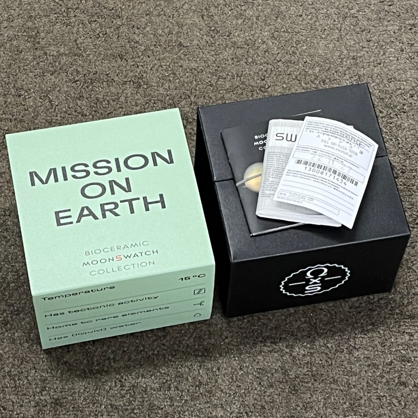 未使用品】SWATCH S033G100/MISSION ON EARTH/腕時計/セラミック