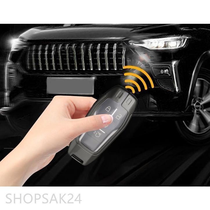 フォード マスタング 深錆色 ブラウン スマート キーケース 車 キーカバー キーホルダー BRIGHTFACE_UK