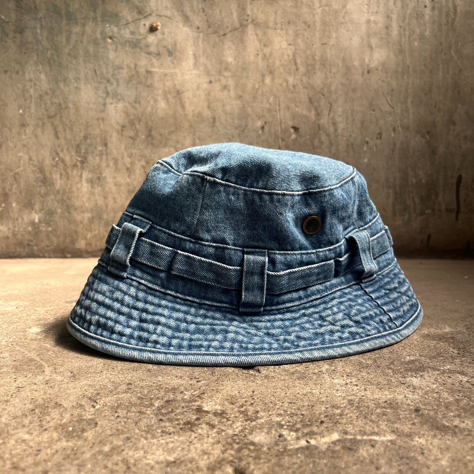STABRIDGE Bandana Jungle Hat (Medium Wash Denim) the