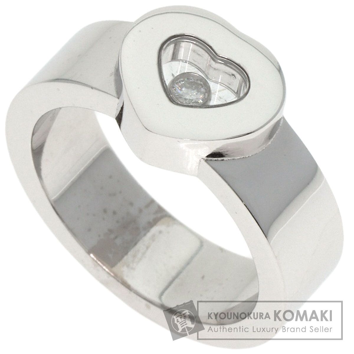 Chopard ショパール ハッピーダイヤモンド リング 指輪 K18WG レディース