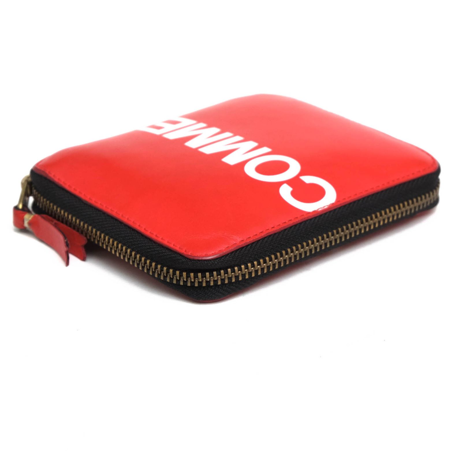 ウォレット コムデギャルソン 二つ折りラウンドジップレザーウォレット