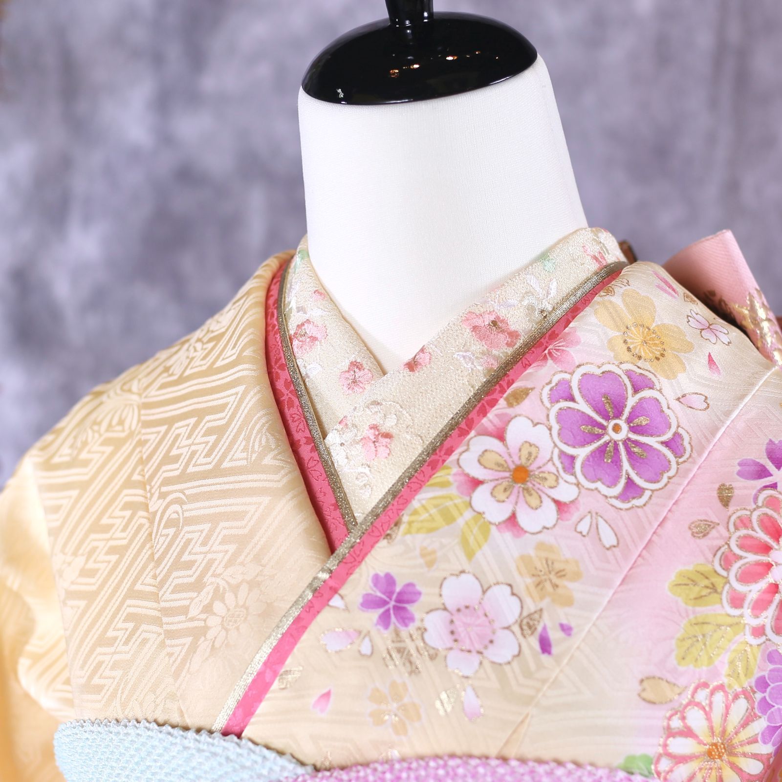振袖フルセット 振袖セット 振袖 M～Lサイズ 黄×新古典 美品 成人式 着物 晴れ着 7点フルセット F-116 振袖フルセット 振袖セット 振袖 Lサイズ 黄色×古典 美品 成人式 着物