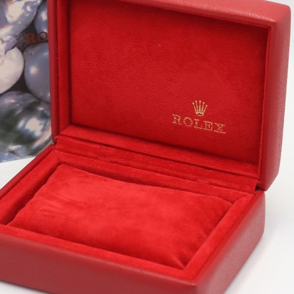 良品 ロレックス 空箱/BOX レッド レディース/メンズ腕時計用 KRK