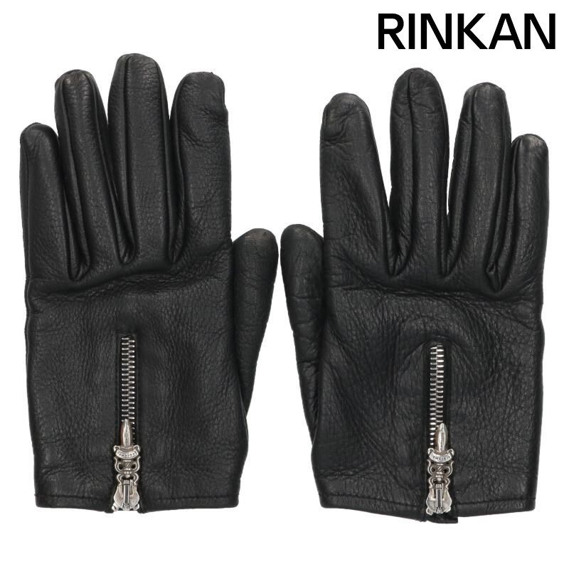 クロムハーツ DGR ZIP GROVE |ダガージップグローブ レザーグローブ メンズ 7