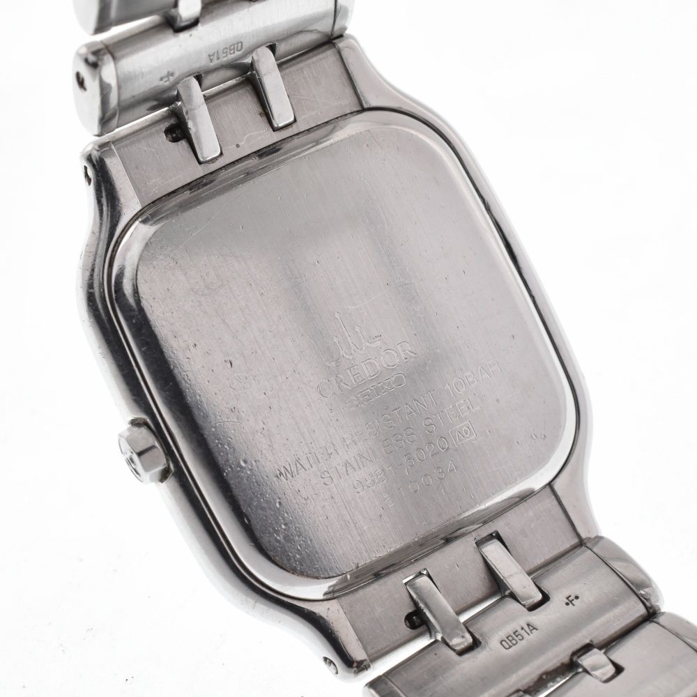 セイコー SEIKO 9581-5020 クレドール SS クォーツ メンズ良品 P