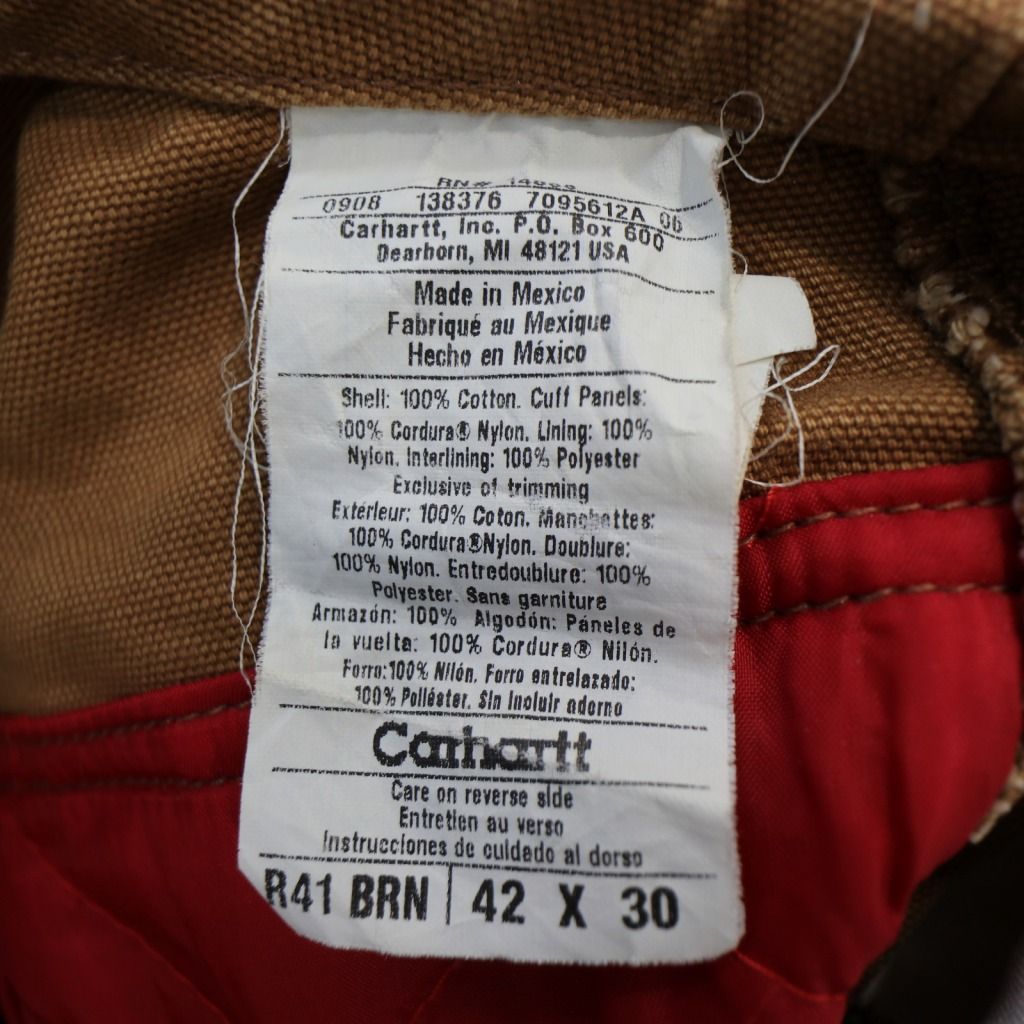 90年代 メキシコ製 Carhartt カーハート オーバーオール ワーク ダック