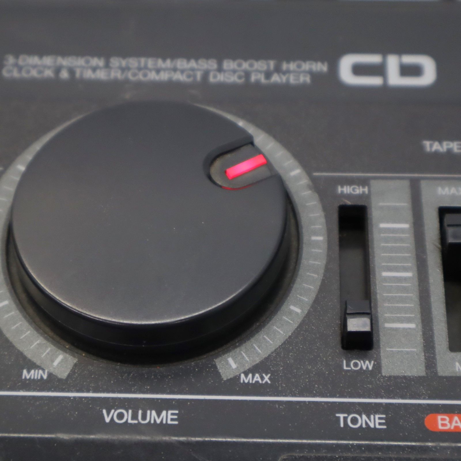 △昭和レトロ/当時物 ジャンク JUNK｜CDラジカセ ｜CROWN クラウン CD