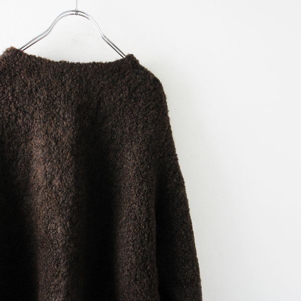 DEUXIEME CLASSE - 美品 定価4.7万 2022AW Deuxieme Classe ドゥーズィエムクラス Vello Big カーディガン/ブラウン アルパカウール -.【2400013230681】 美品 定価4.7万 2022AW Deuxieme Classe ドゥーズィエムクラス