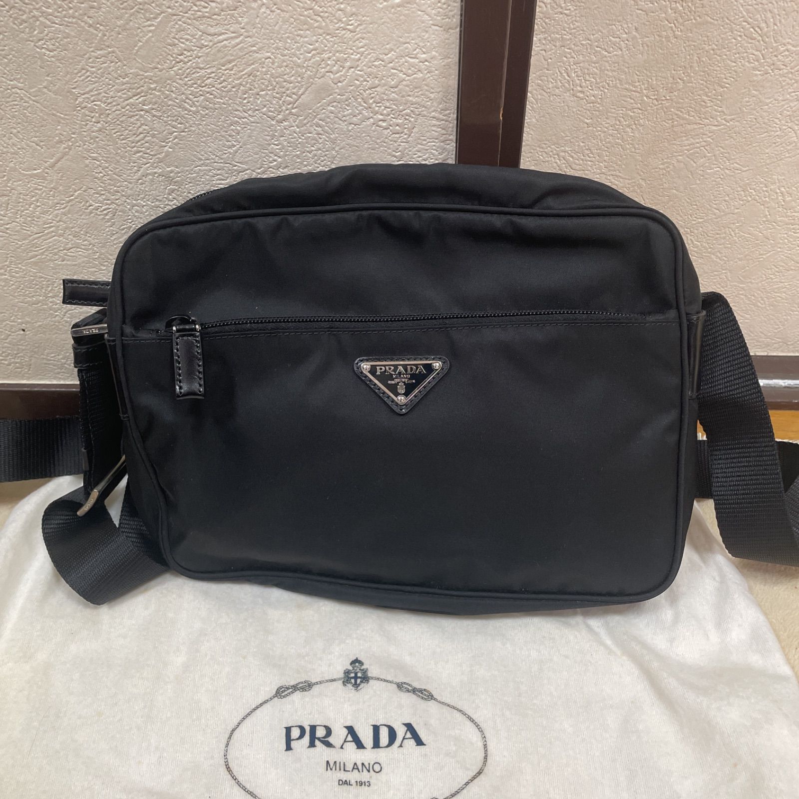 PRADA プラダ ナイロン ショルダーバッグ 黒 BT0166 VELA | tspea.org