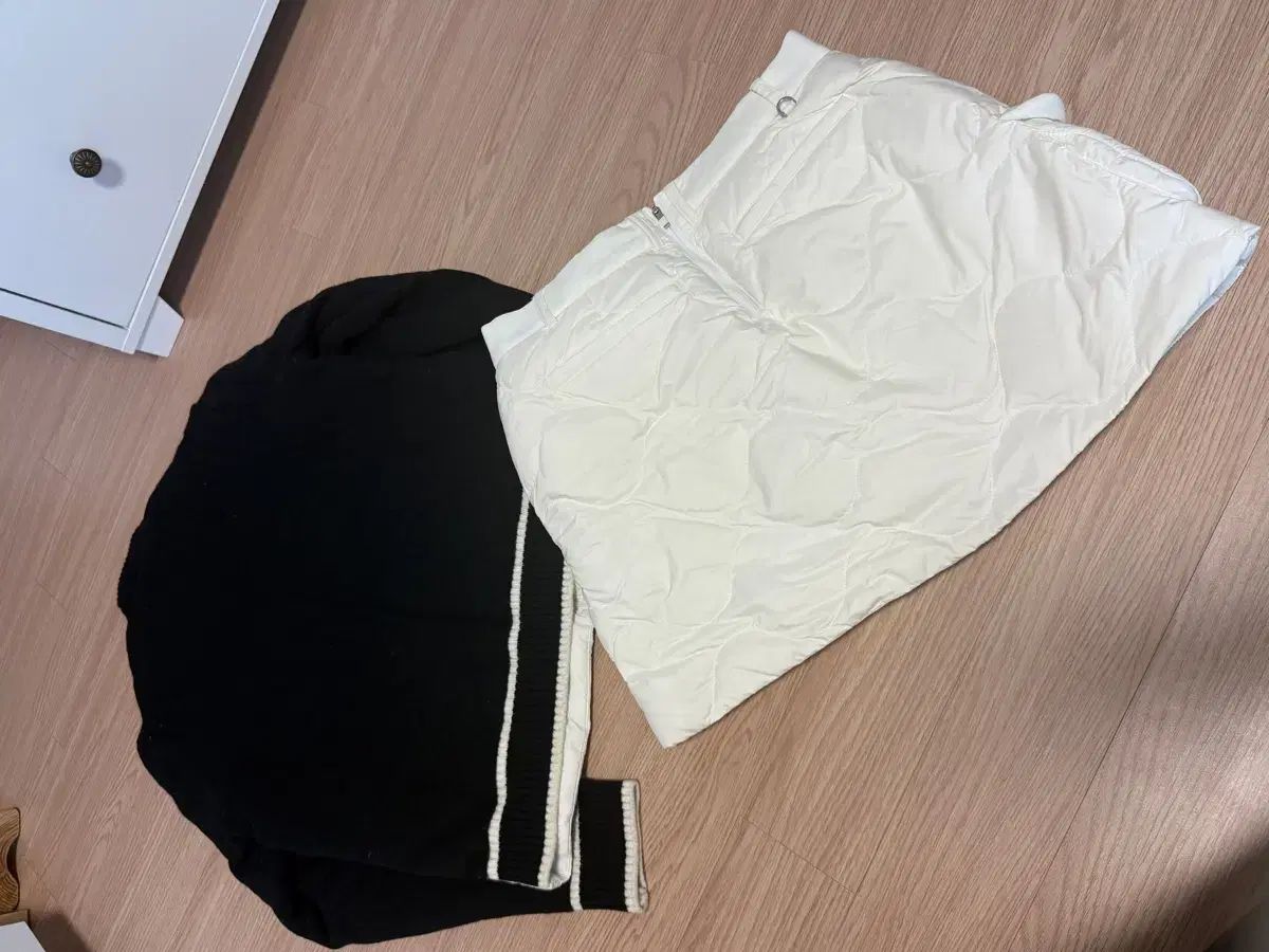 エルゴルフ レディース ゴルフ キルト ジャケット + ゴルフスカート セットです