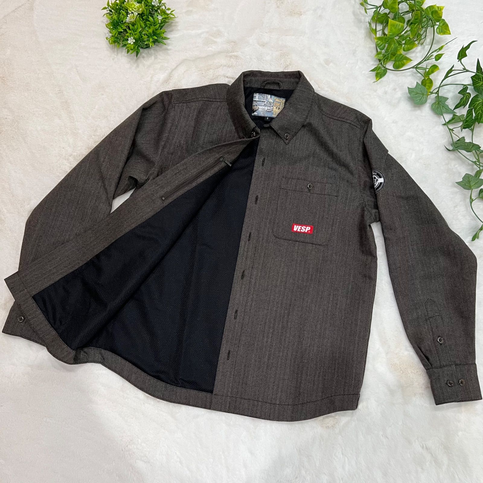 【美品】VESP ウールシャツジャケット 美品】VESP ウールシャツジャケット 【公式通販】
