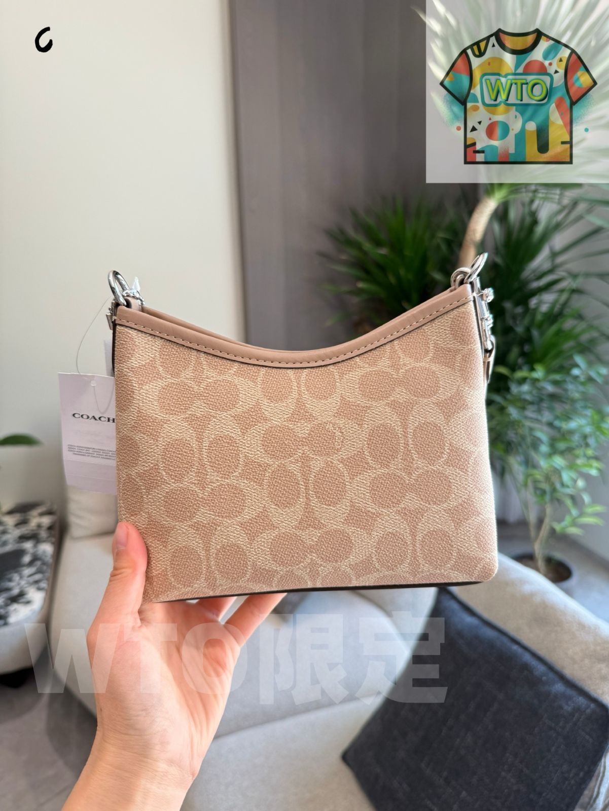 【新品・未使用】COACH ノリータ19 ボードウォーク ミニバック ポーチ コーチ COACH コーチ ポーチ COACH アウトレット シグネチャー