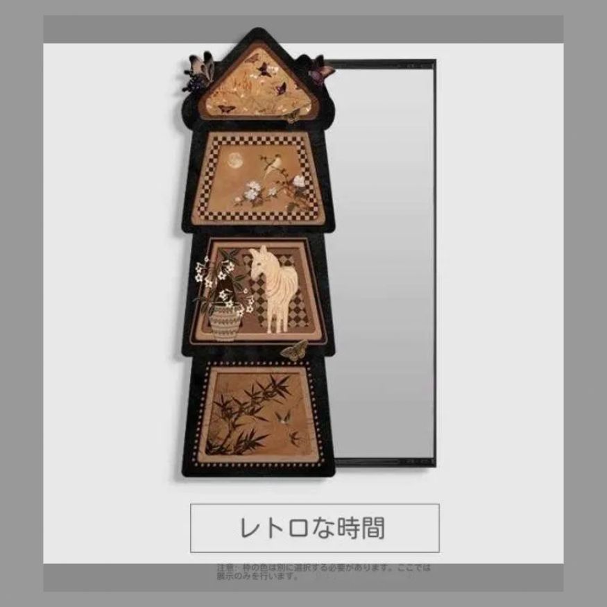 全身鏡隠し式姿見隠し装飾画埋蔵式玄関鏡壁掛け画