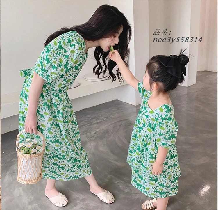 花柄親子ワンピースセット 楽天市場】花柄 ワンピース（親子ペアルック｜キッズ