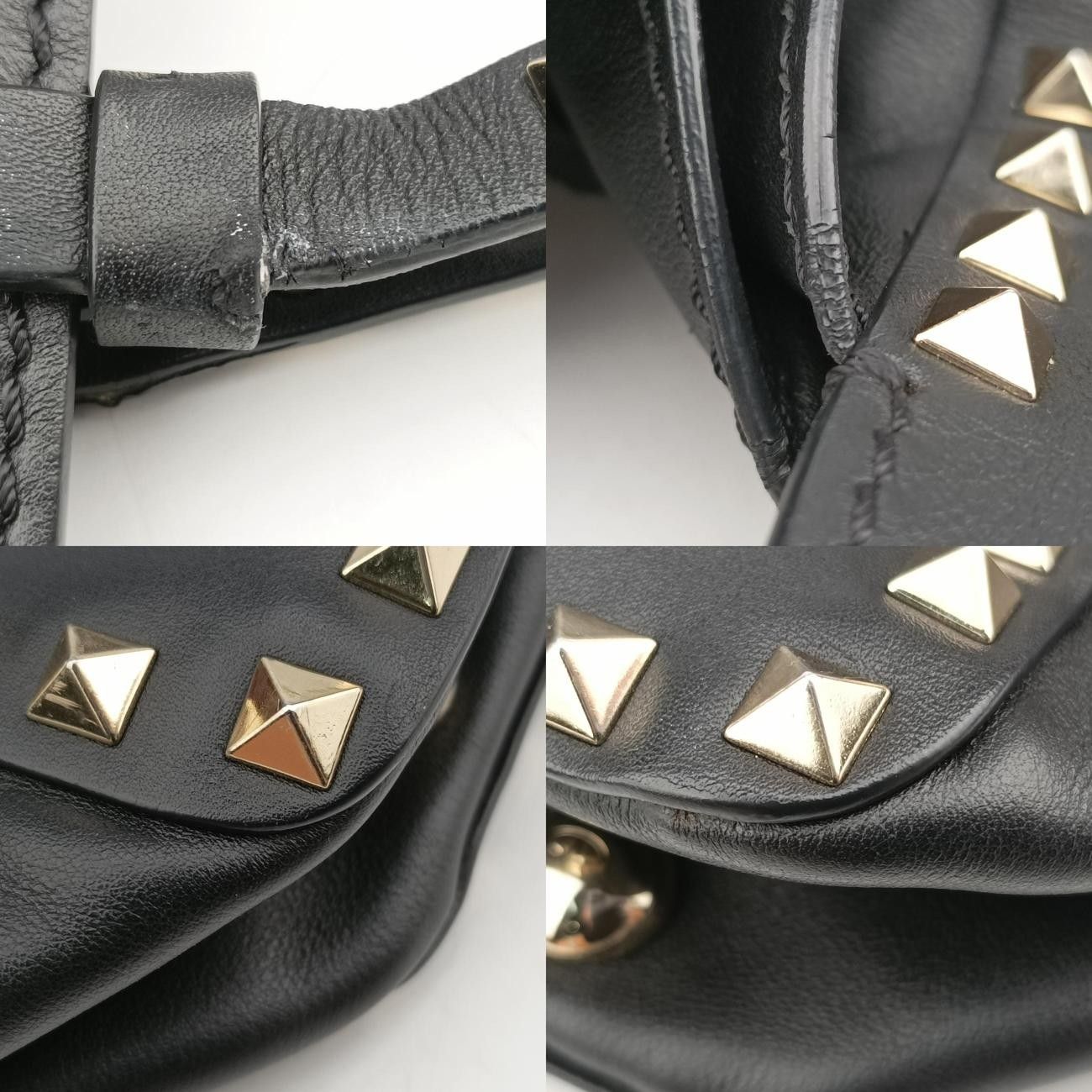 ヴァレンティノValentinoロックスタッズブラックレザーBL-K861BOL2