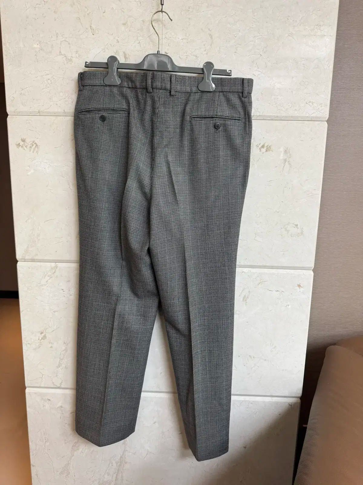 ヴィンテージ Yves Saint Laurent チェック ウールワイドパンツ ヴィンテージ Yves Saint Laurent チェック ウールワイドパンツ