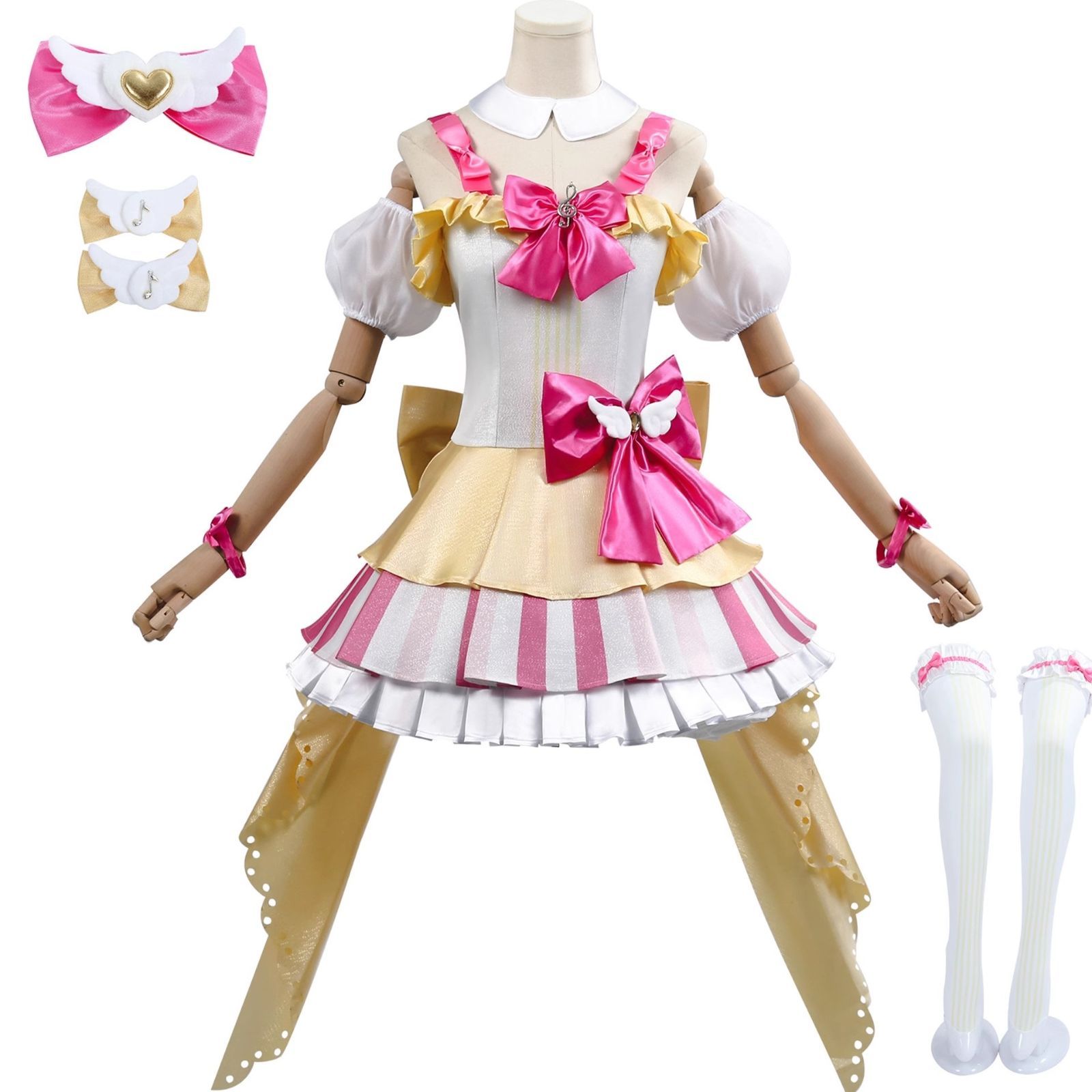 プリパラ 真中らぁら コスプレ衣装 打歌ステージ衣装 フルセット XS〜XXXL対応