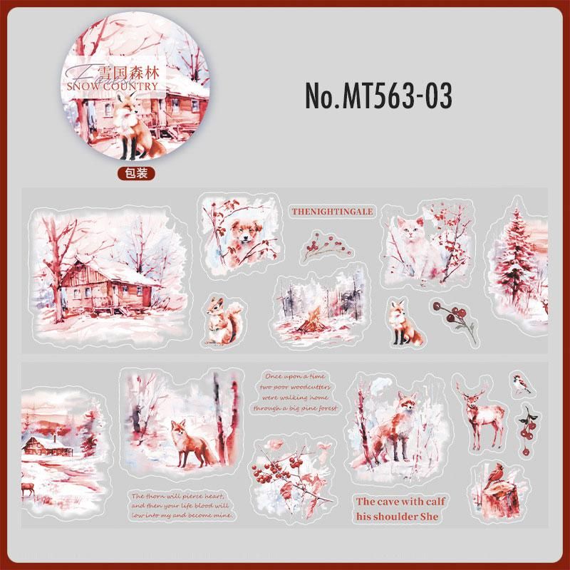 MT563 動物 小動物 冬 雪 キツネ ウサギ 鹿 シロクマ 熊 リス
