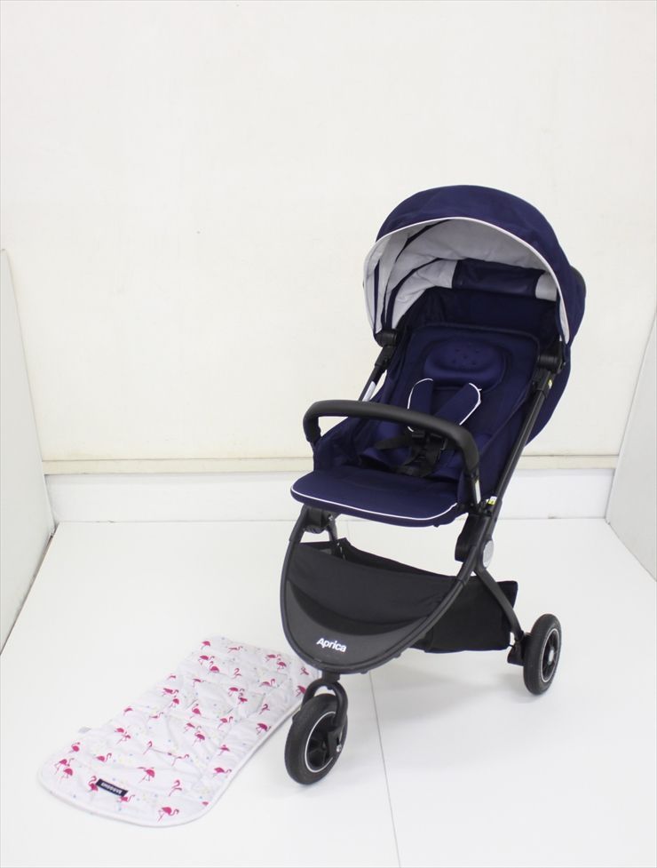 Aprica ベビーカー イージーバギー　ネイビー　3輪 楽天市場】【1種類を選べる】イージーバギー(1台)【アップリカ(Aprica