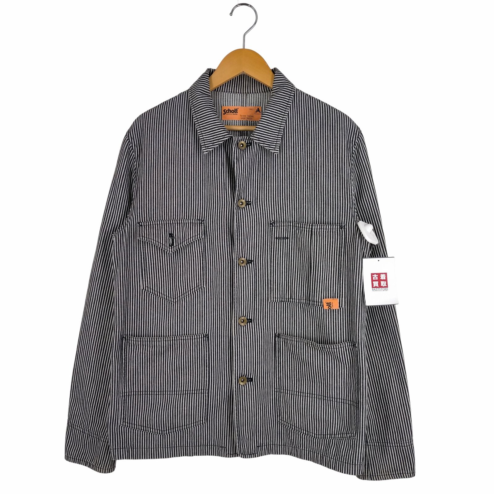 ショット Schott ヒッコリーストライプ カバーオール メンズ 表記無