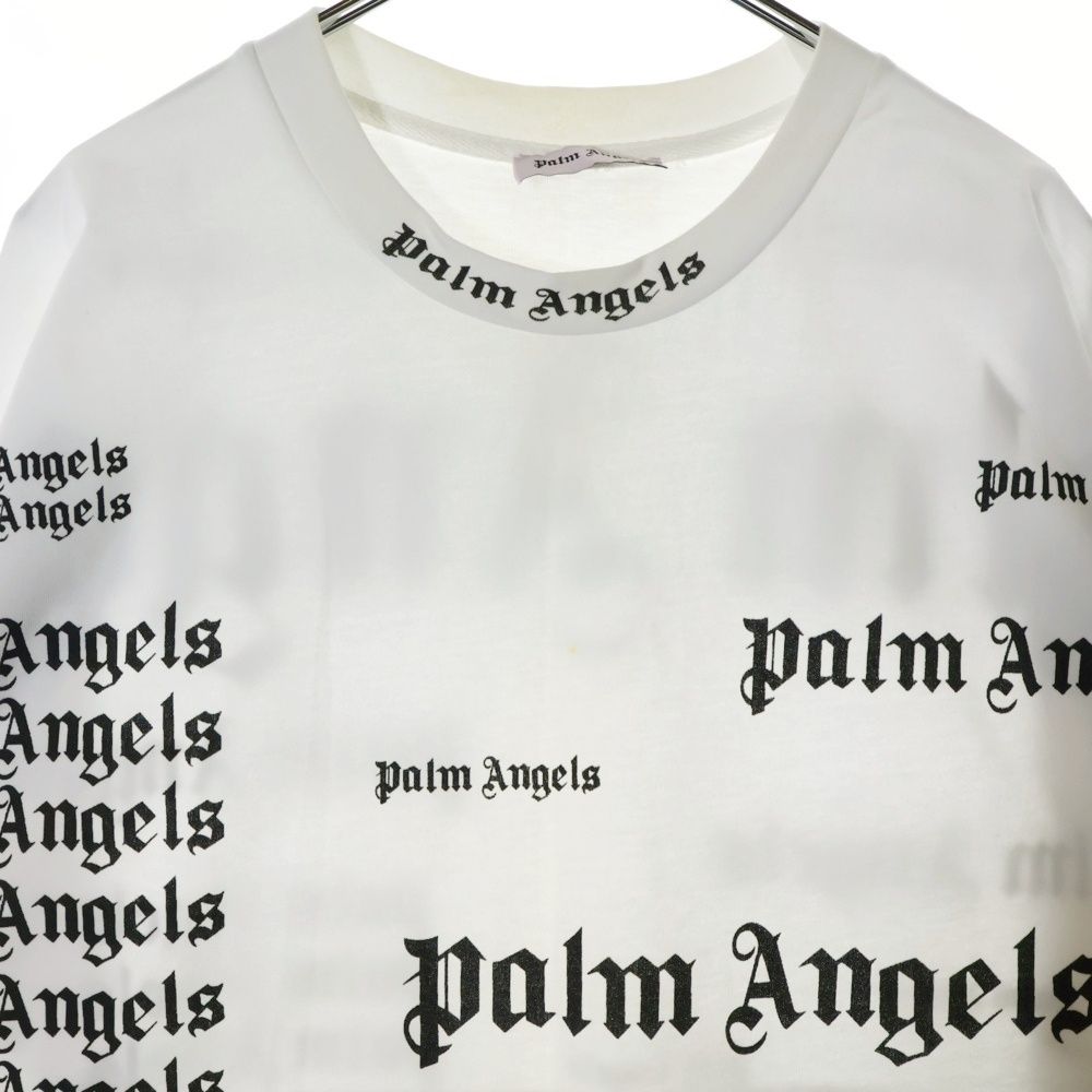 Palm Angels ホワイト トレーナー M PALM ANGELS - 【25SS】バック カーブロゴ オーバー Tシャツ